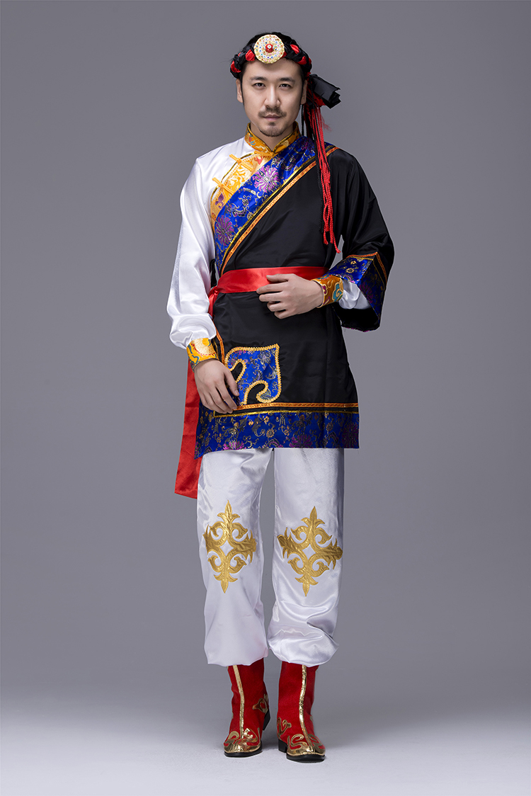 別具一格的蒙古族男裝服飾，蒙古袍少數(shù)民族服