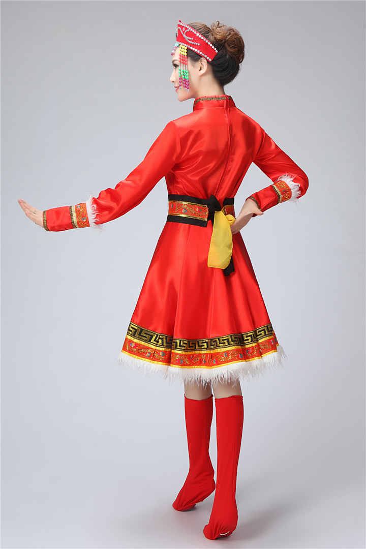 簡約大方的蒙古族女裝服飾，少數(shù)民族服裝