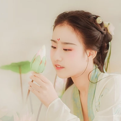 小清新漢服少女頭像，唯美古風(fēng)真人頭像