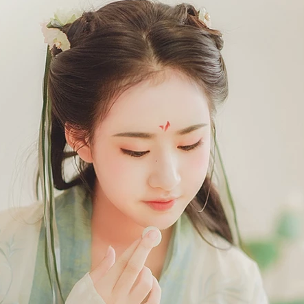 小清新漢服少女頭像，唯美古風(fēng)真人頭像