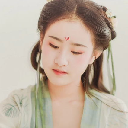 小清新漢服少女頭像，唯美古風(fēng)真人頭像