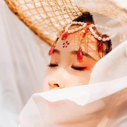 浮世年華少女頭像，唯美古風(fēng)真人頭像