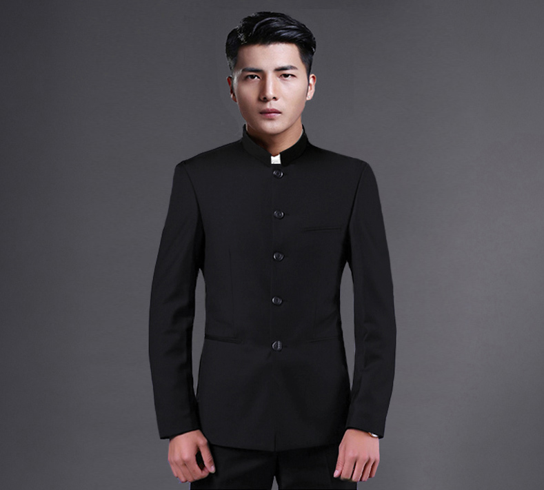 時尚家佳樂文學立領(lǐng)休閑男士中山裝