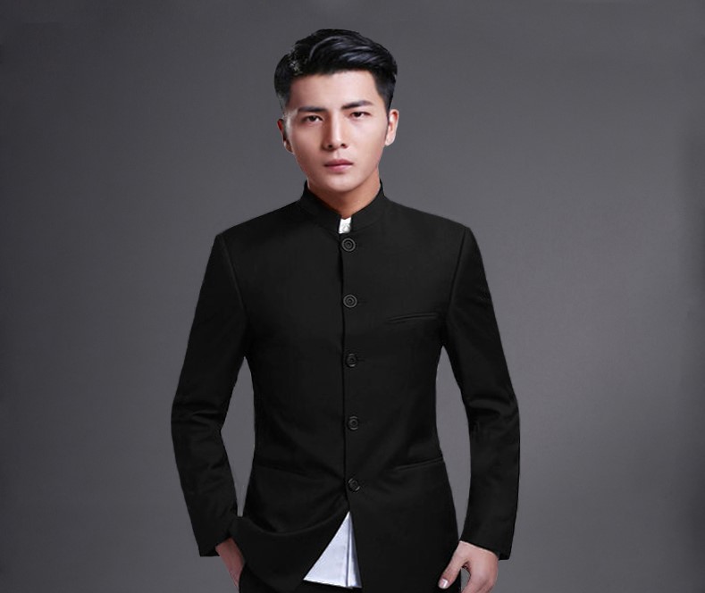 時尚家佳樂文學立領(lǐng)休閑男士中山裝