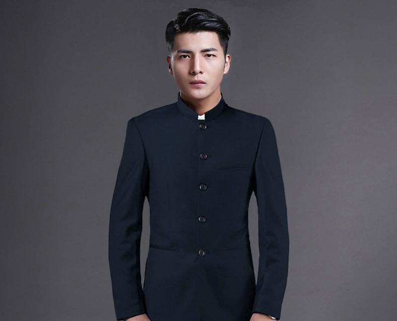 時尚家佳樂文學立領(lǐng)休閑男士中山裝