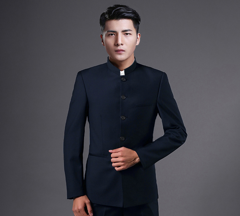 時尚家佳樂文學立領(lǐng)休閑男士中山裝