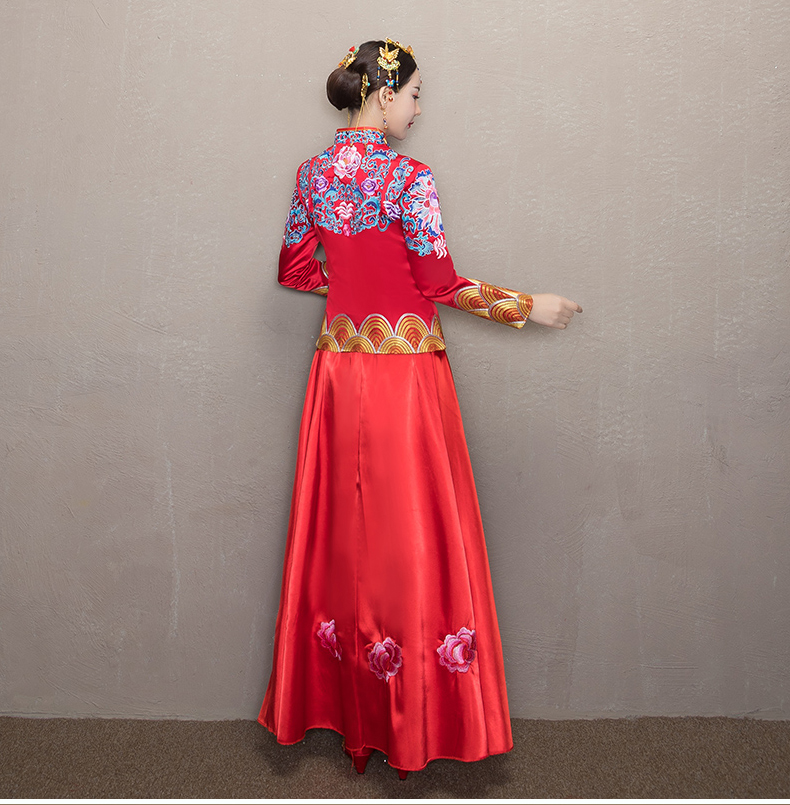 復(fù)古典雅秀禾服，時(shí)尚中式禮服新娘禮服