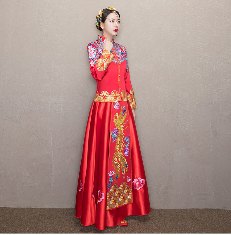 復(fù)古典雅秀禾服，時(shí)尚中式禮服新娘禮服