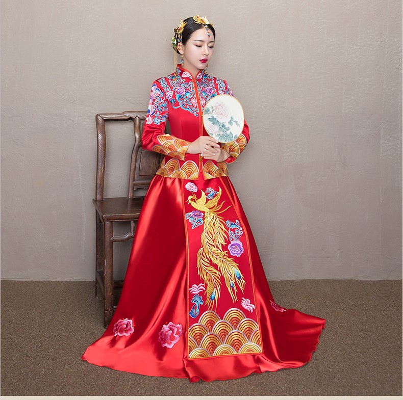 復(fù)古典雅秀禾服，時(shí)尚中式禮服新娘禮服