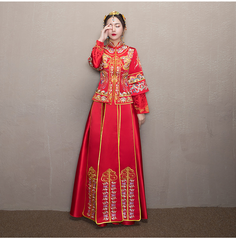 古韻典雅中式禮服，東方之美新娘禮服