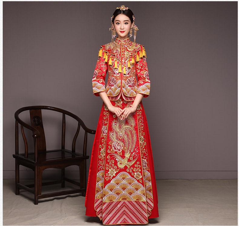 典雅韻味中式禮服，精致新娘結婚禮服