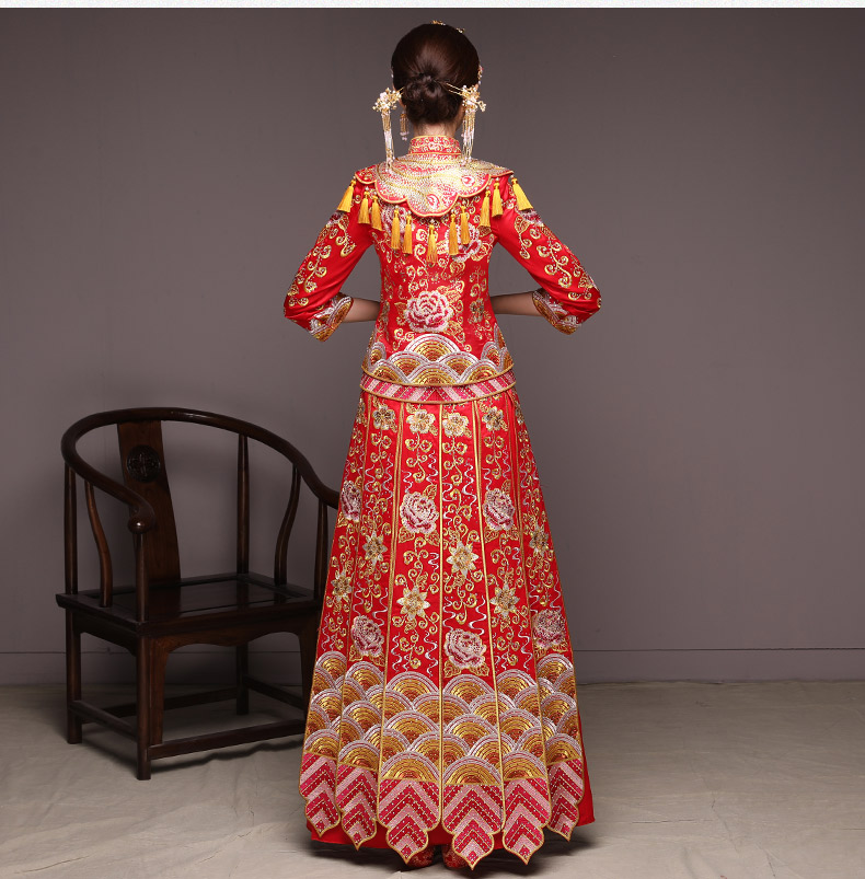 典雅韻味中式禮服，精致新娘結婚禮服