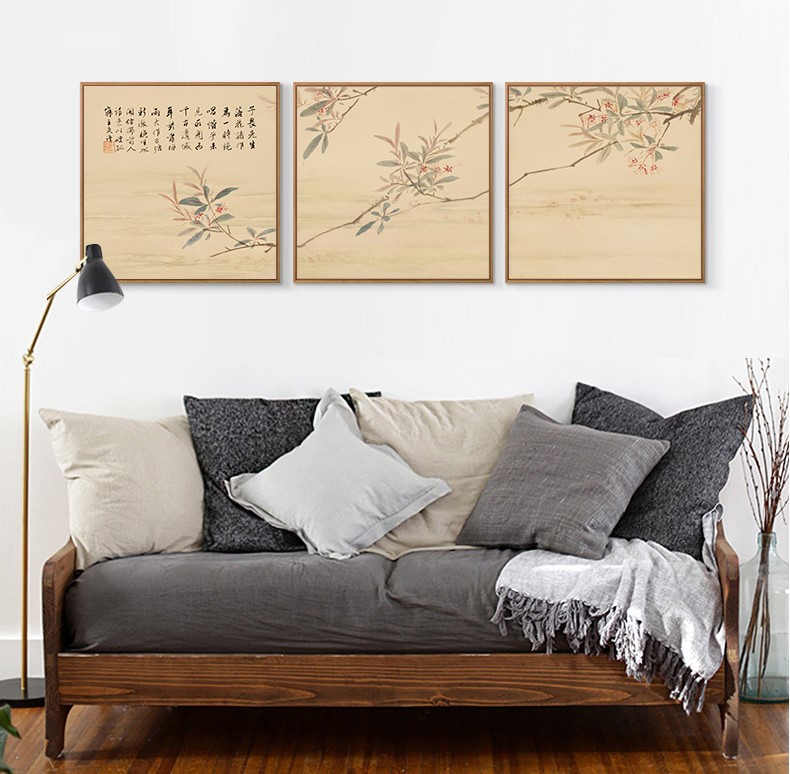 十款家佳樂文學(xué)裝飾畫，新中式中國(guó)水墨客廳掛畫