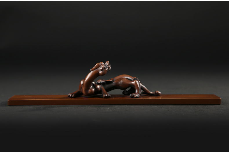 仿古螭龍鎮(zhèn)紙，書房擺件