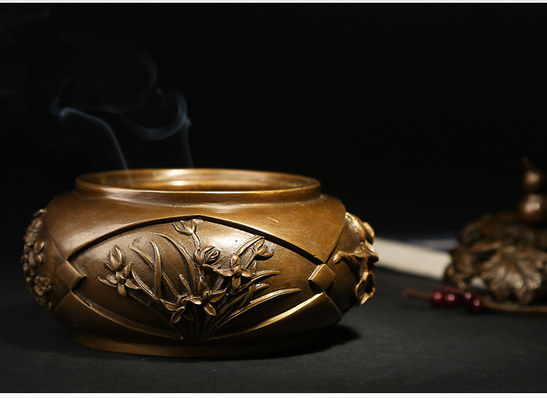 四季之花香爐，精美仿古熏香爐