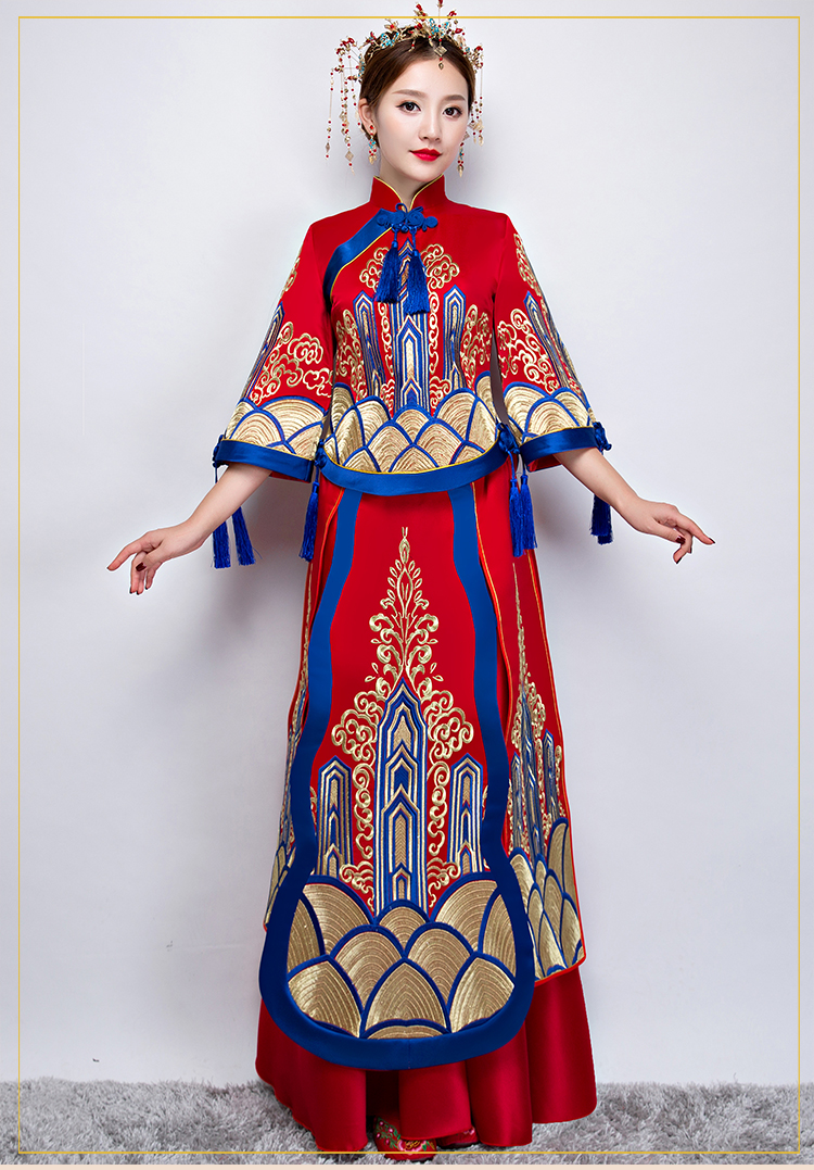 家佳樂文學中式禮服，新娘結婚禮服