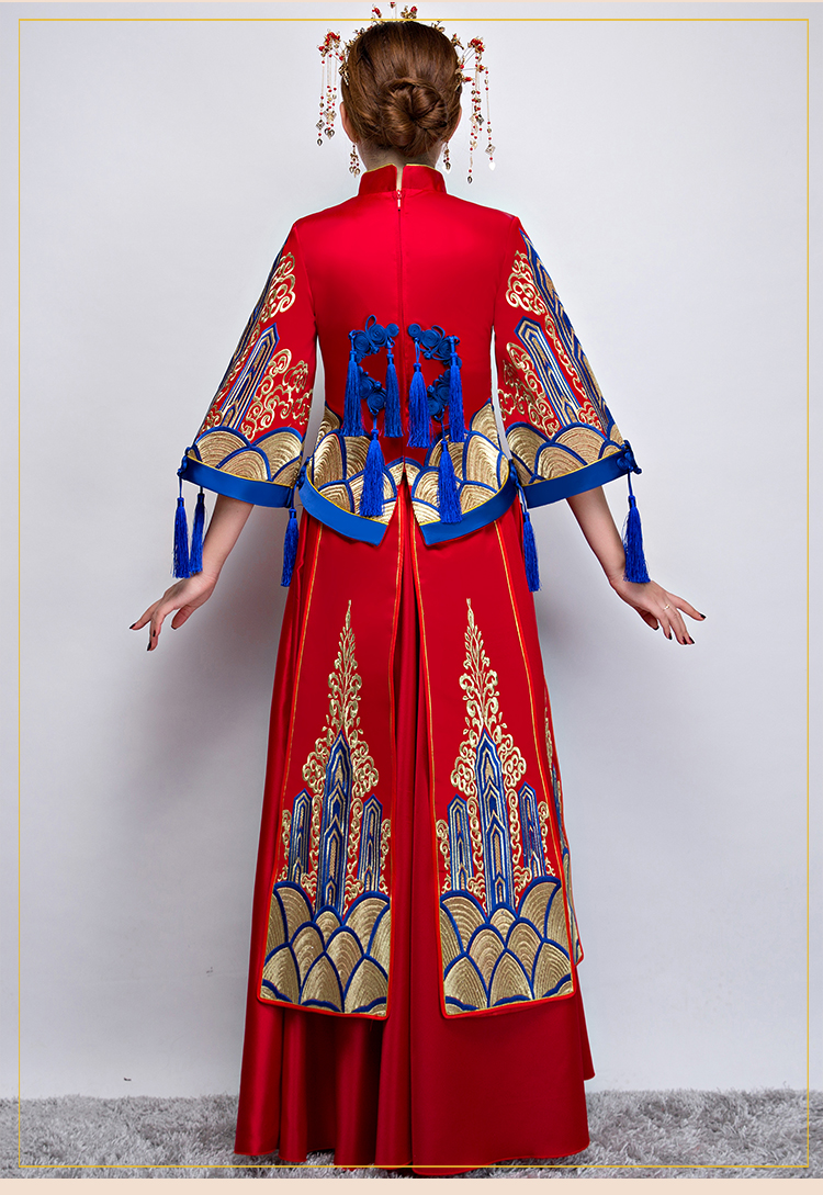 家佳樂文學中式禮服，新娘結婚禮服