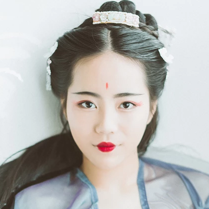 金魚(yú)妖艷的女子頭像，唯美古風(fēng)真人頭像