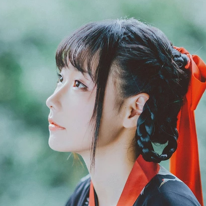 俏皮可愛漢服女子頭像，唯美古風(fēng)真人頭像