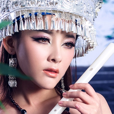 性感孔雀翎女生頭像，唯美古風(fēng)真人頭像