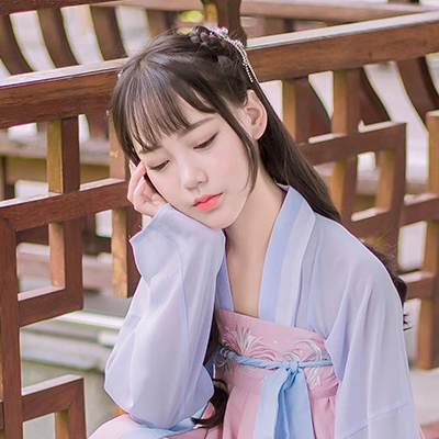 粉嫩小清新女生頭像，唯美古風(fēng)真人頭像
