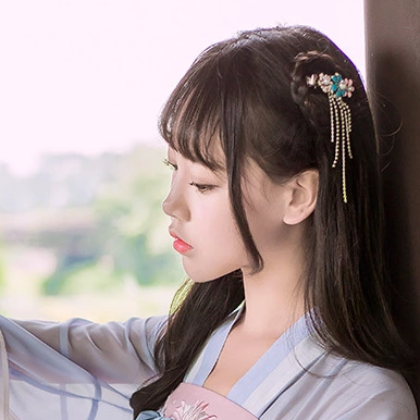 粉嫩小清新女生頭像，唯美古風(fēng)真人頭像