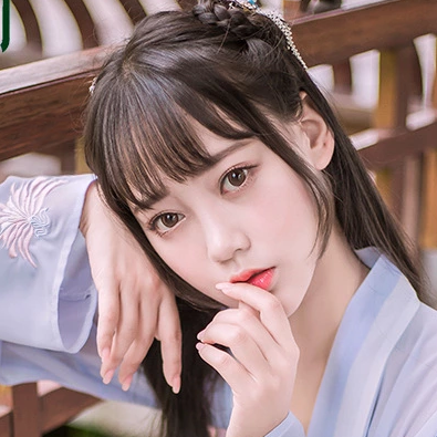 粉嫩小清新女生頭像，唯美古風(fēng)真人頭像