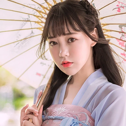 粉嫩小清新女生頭像，唯美古風(fēng)真人頭像