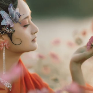 嫵媚嬌艷女子頭像，唯美古風(fēng)真人頭像