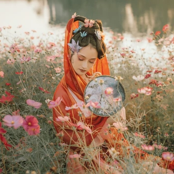 嫵媚嬌艷女子頭像，唯美古風(fēng)真人頭像