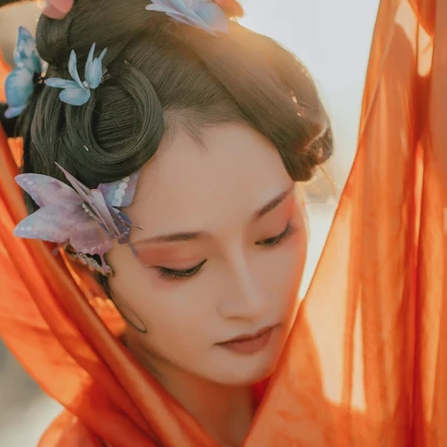 嫵媚嬌艷女子頭像，唯美古風(fēng)真人頭像