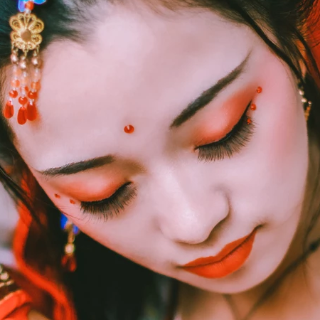 嬌艷女子頭像，唯美古風真人頭像