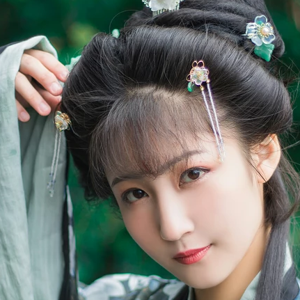 古典琵琶女子頭像，唯美古風(fēng)真人頭像