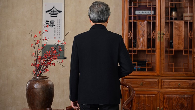 家佳樂文學(xué)民國中華立領(lǐng)中山裝