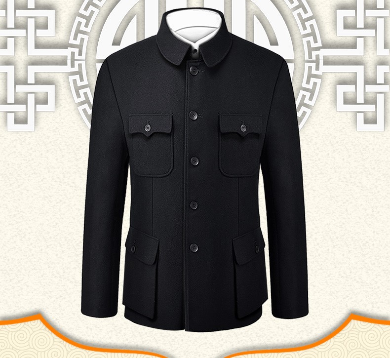 家佳樂文學(xué)民國中華立領(lǐng)中山裝