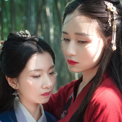 竹林閨蜜頭像，唯美古風真人頭像