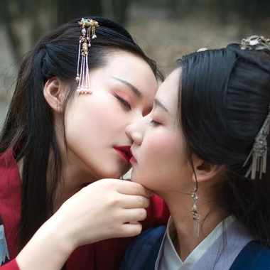 竹林閨蜜頭像，唯美古風真人頭像