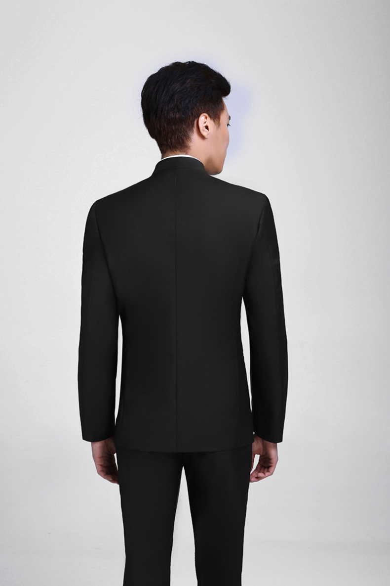 家佳樂文學(xué)立領(lǐng)男士簡(jiǎn)約修身中山裝