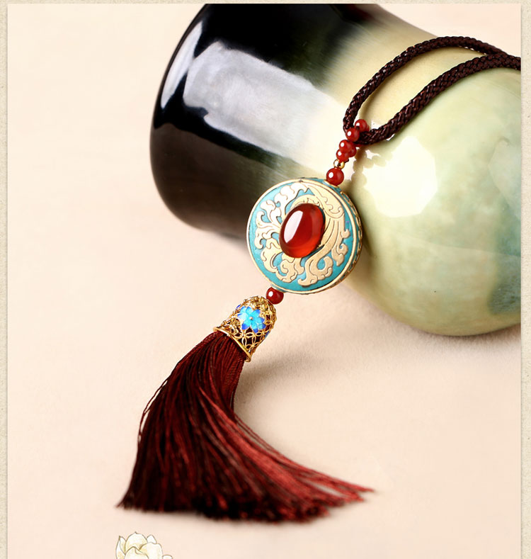 時(shí)尚家佳樂(lè)文學(xué)流蘇吊墜毛衣鏈項(xiàng)鏈