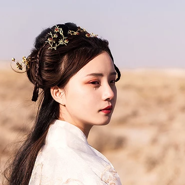 傷感流淚帶傘頭像，唯美古風(fēng)真人頭像