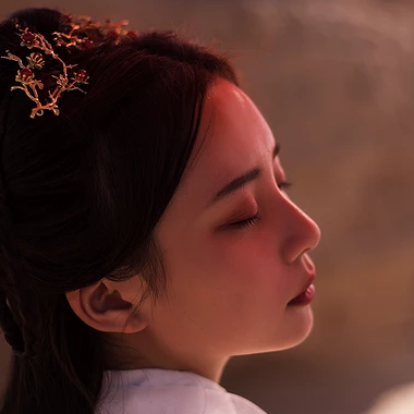 傷感流淚帶傘頭像，唯美古風(fēng)真人頭像