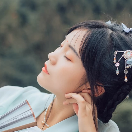 并蒂閨蜜頭像，唯美古風(fēng)真人頭像