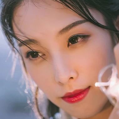 夜下星空女生頭像，唯美古風(fēng)真人頭像