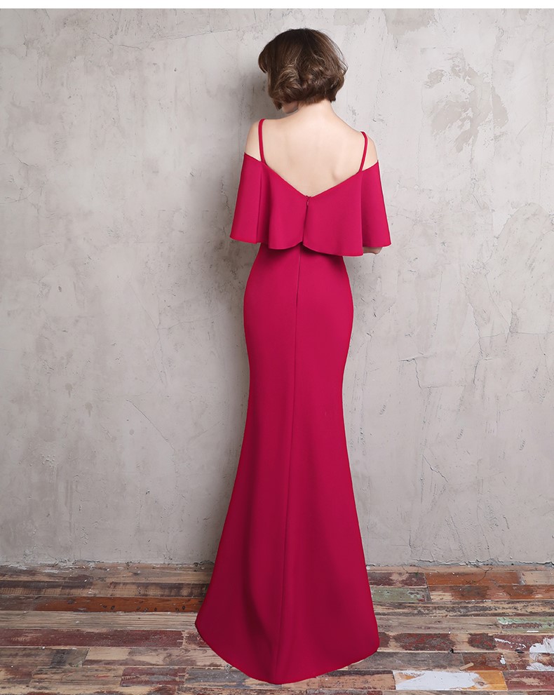 時(shí)尚大方吊帶中式禮服，優(yōu)雅家佳樂(lè)文學(xué)晚禮服