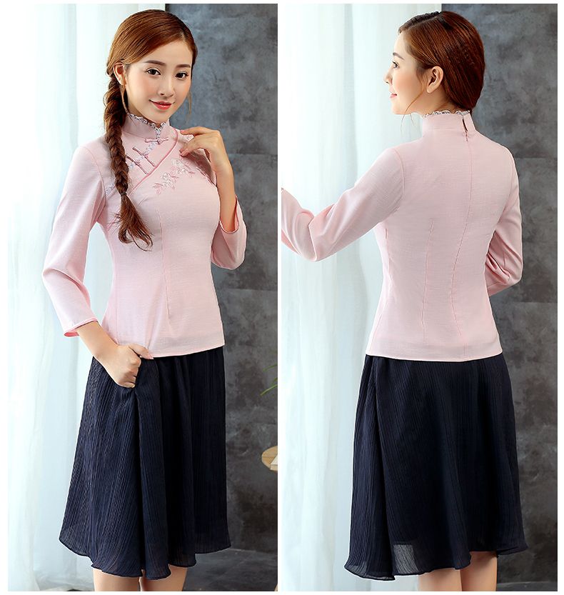 古典小繡花家佳樂文學女士唐裝