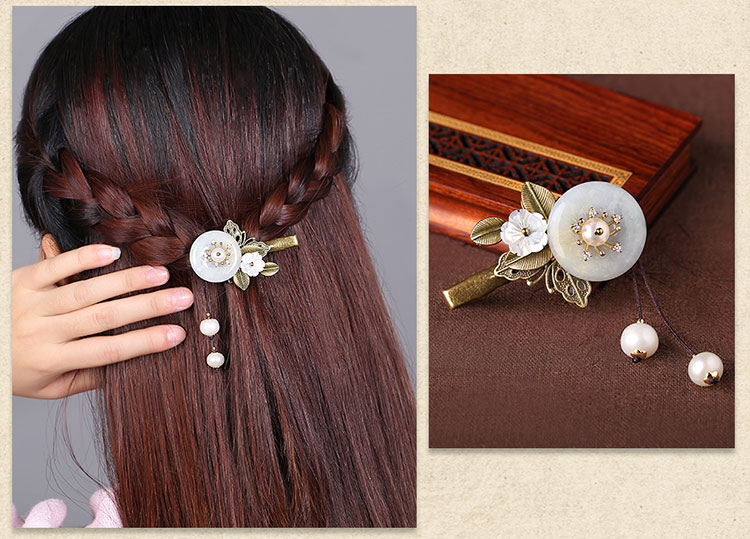 復(fù)古頭飾翡翠民族風(fēng)發(fā)夾