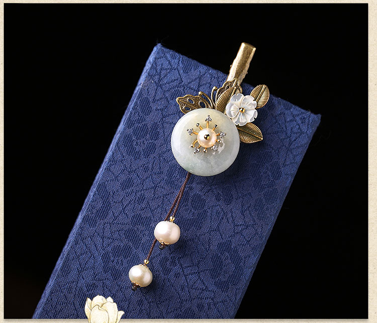 復(fù)古頭飾翡翠民族風(fēng)發(fā)夾