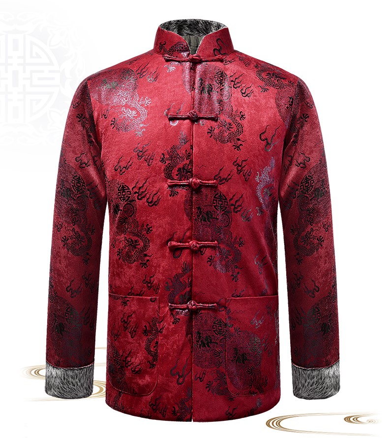 喜慶唐裝禮服外套，復古風男士唐裝