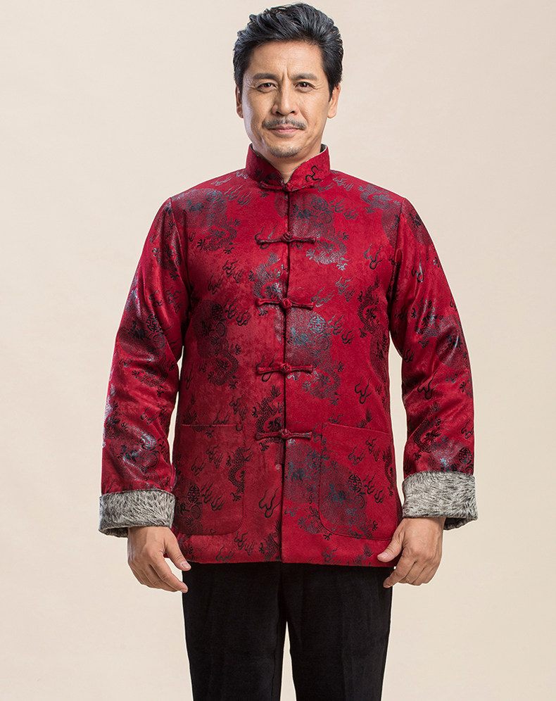 喜慶唐裝禮服外套，復古風男士唐裝