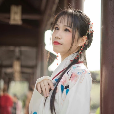 清新可愛漢服女生頭像，唯美古風(fēng)真人頭像